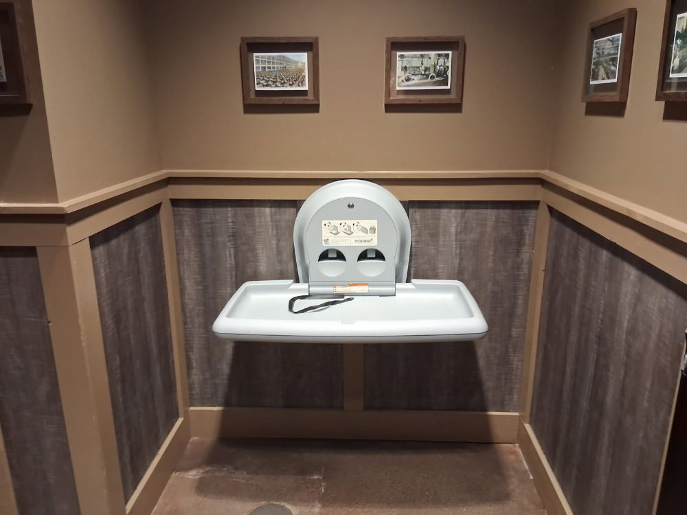 Changing station at Ford's Garage – Liberty Center